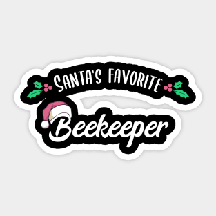 Santas Favorite Beekeeper Apiarist Beekeeping Gift Sticker